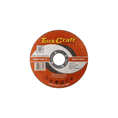 Tork Craft 115x2.5x22.2mm Industrial Steel Cut Disc - Kings Hardware & Electrical