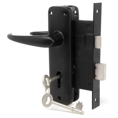 Safe mortice lockset 2L black - Kings Hardware & Electrical